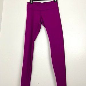 Lululemon Wunder Under Low-Rise Magenta Tights